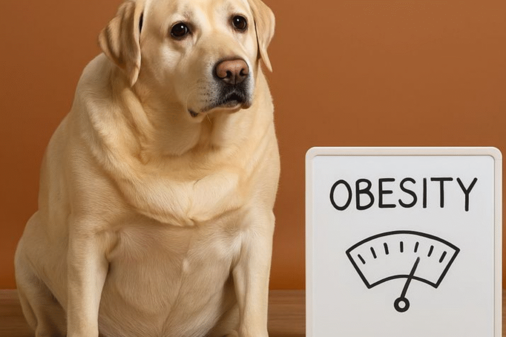 köpek kilo problemi yaşayan aşırı kilolu köpek